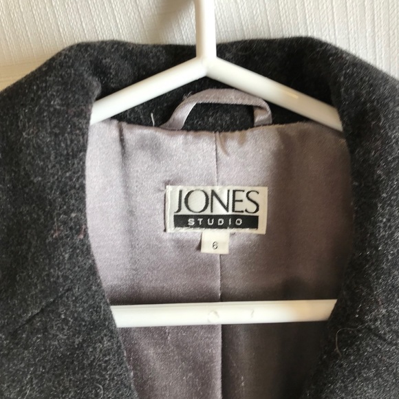 Dark Gray Dress Coat Sz 6 - Picture 8 of 9